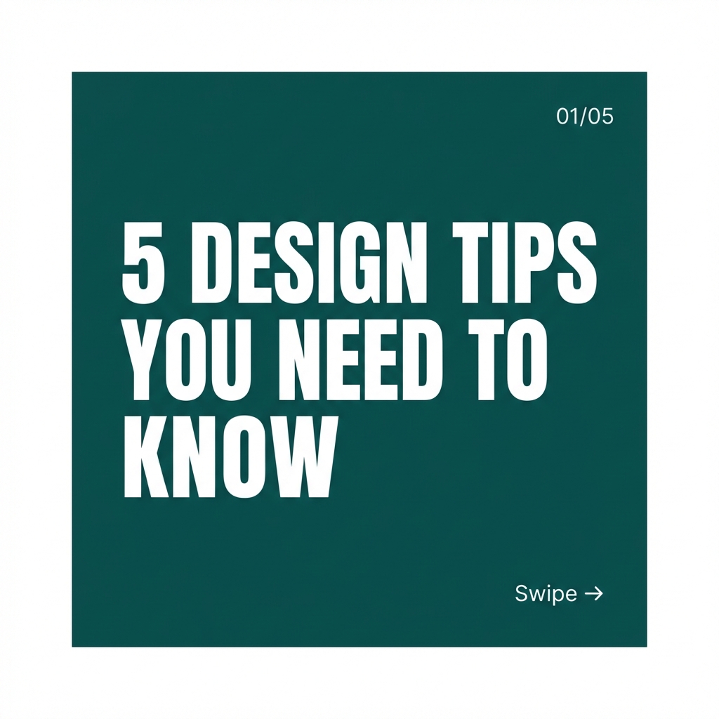 Carousel / Educational — Instagram Posts template