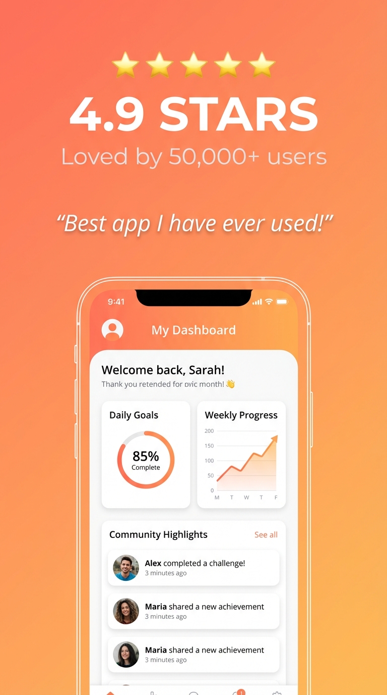 Social Proof / Ratings — App Store Previews template