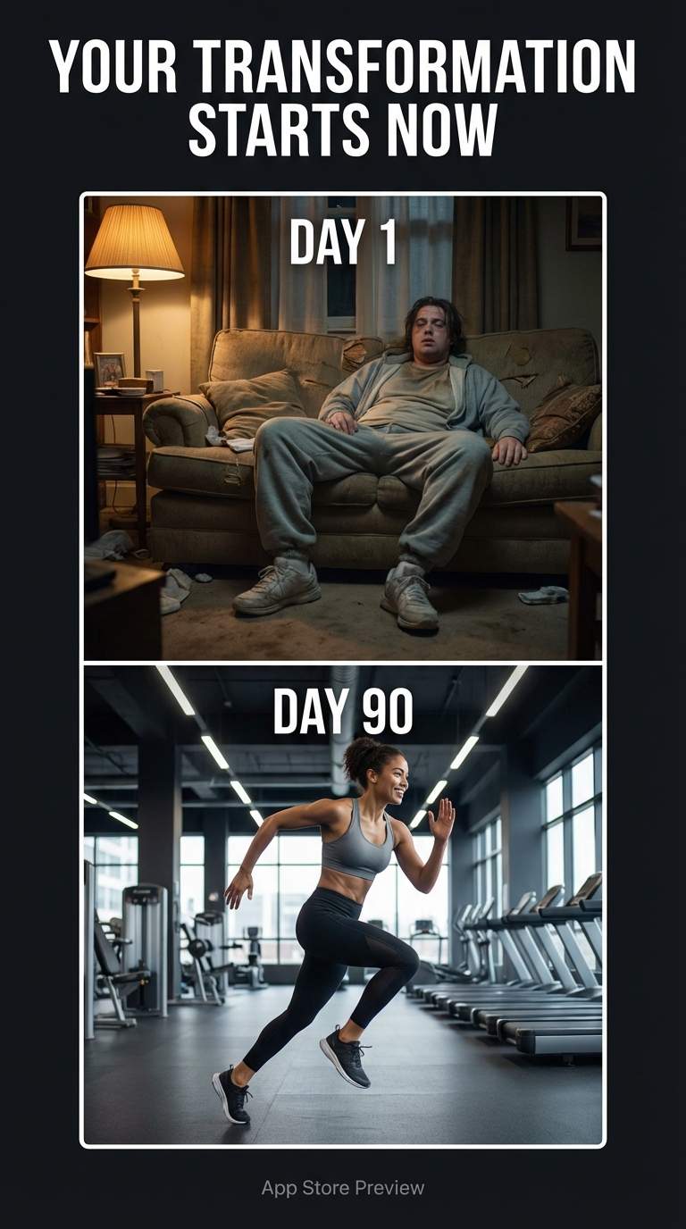 Fitness Transformation — App Store Previews template