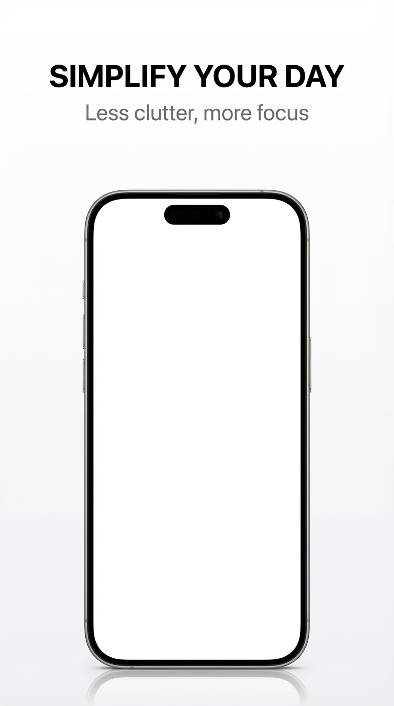 Minimalist Clean — App Store Previews template