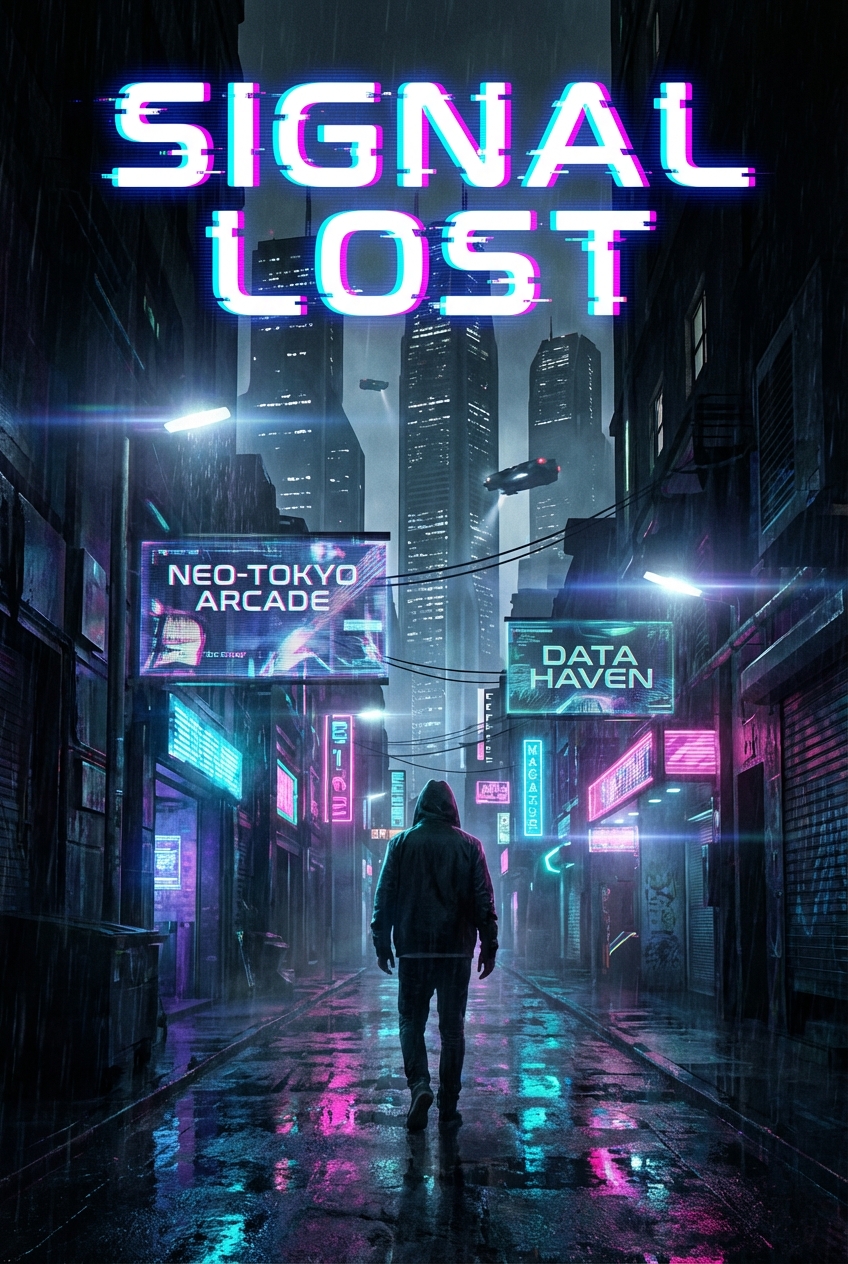 Sci-Fi Neon — Fan Fiction Illustrations template