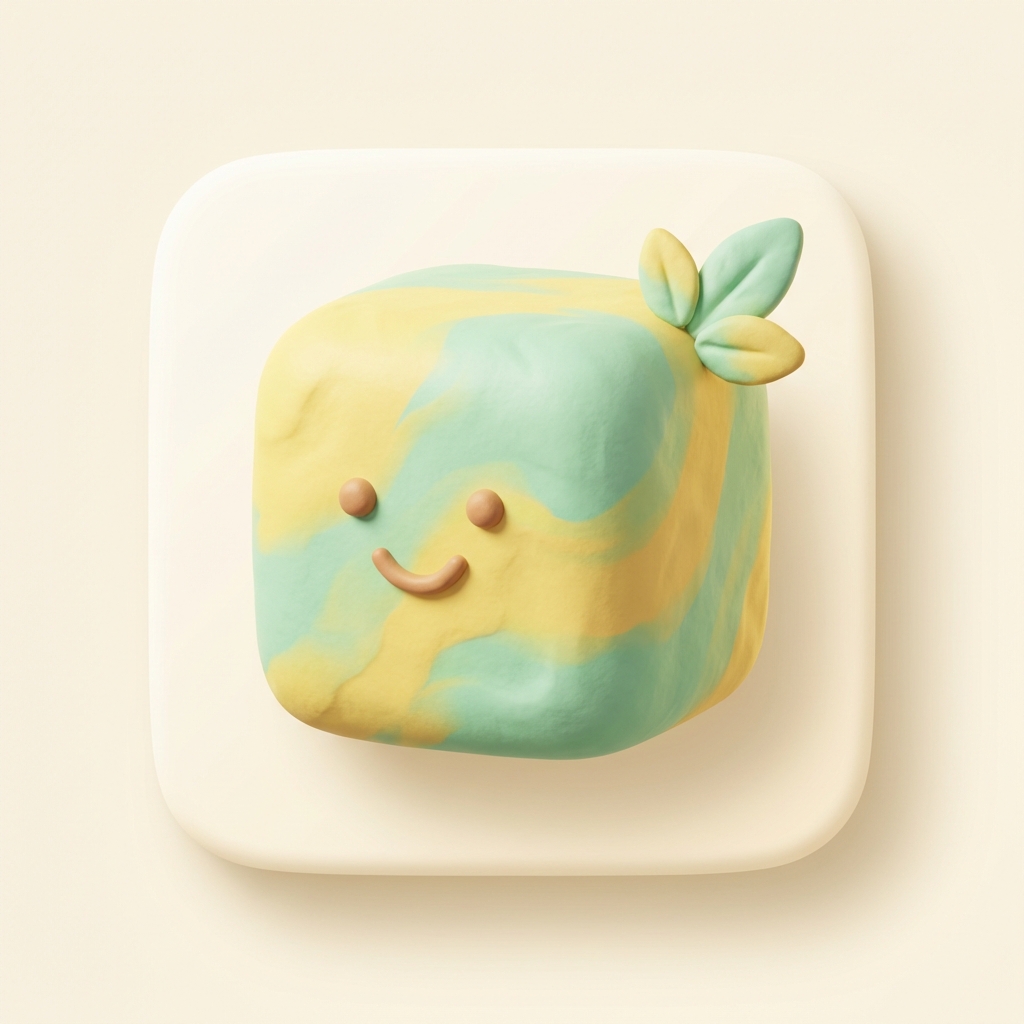Claymorphism Playful — Logos template