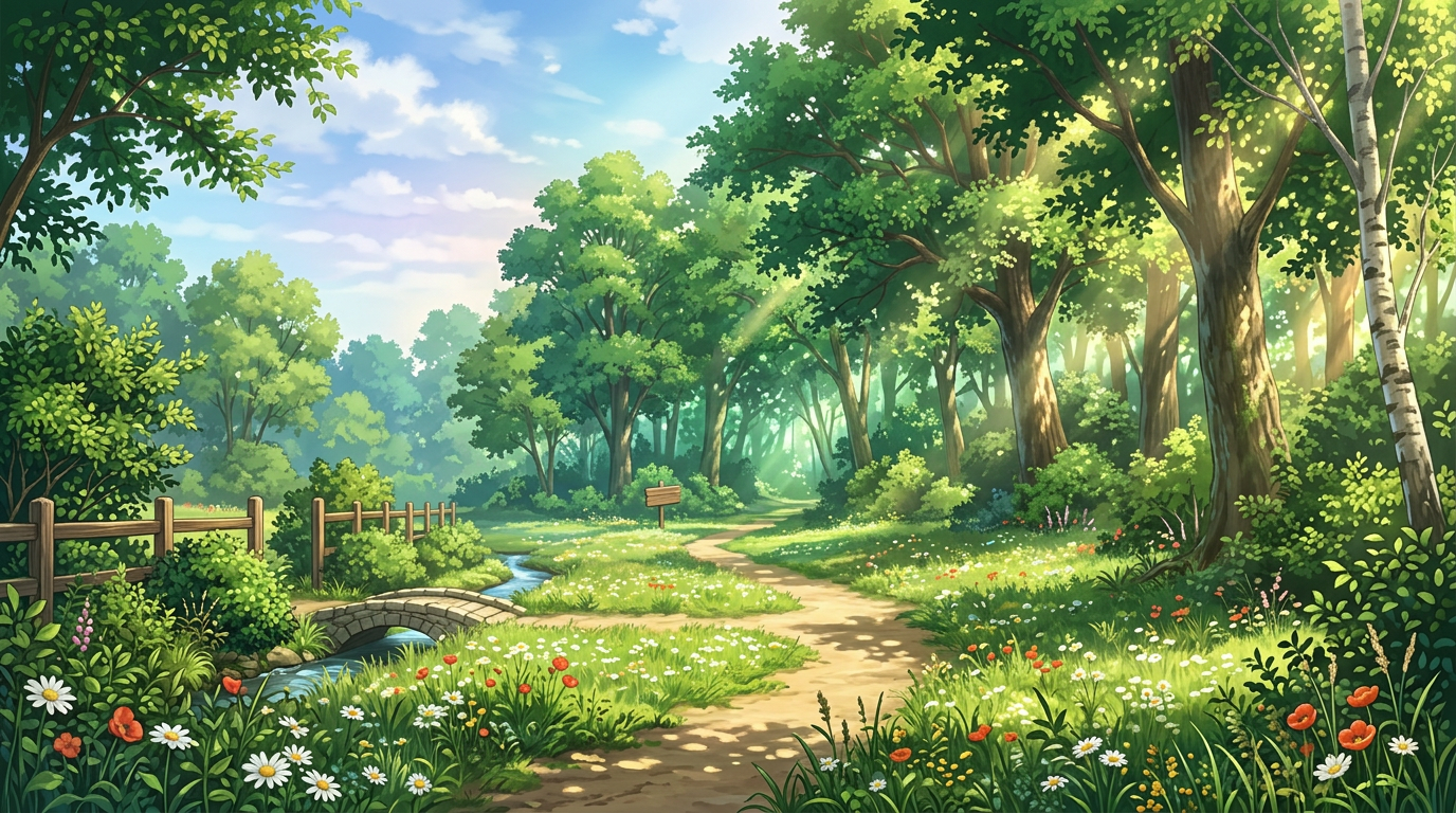 Nature Background — Visual Novel template