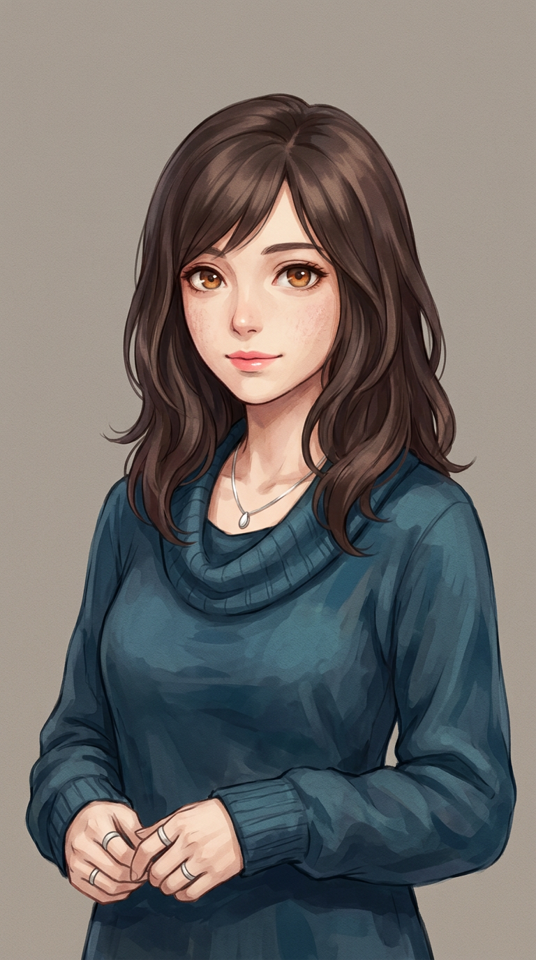 Semi-Realistic Sprite — Visual Novel template