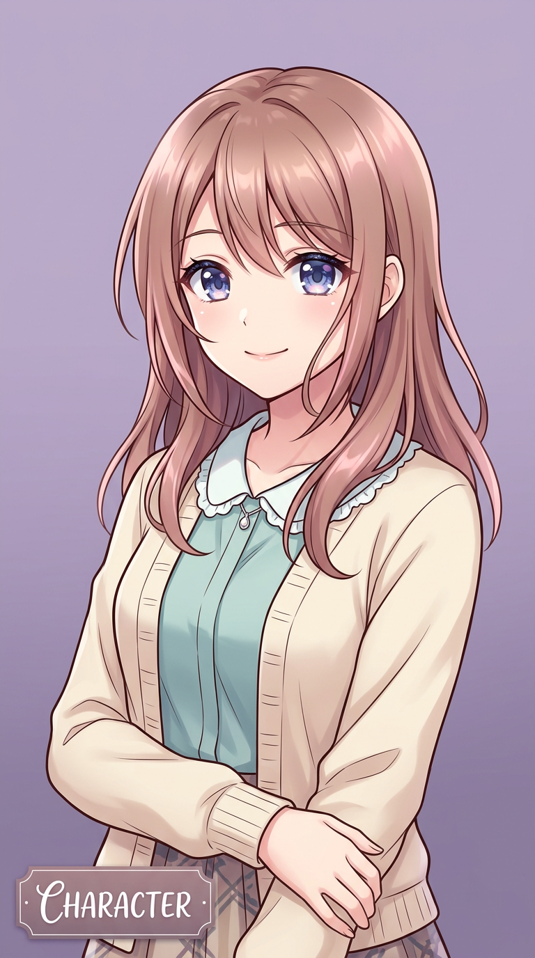 Soft Anime Sprite — Visual Novel template