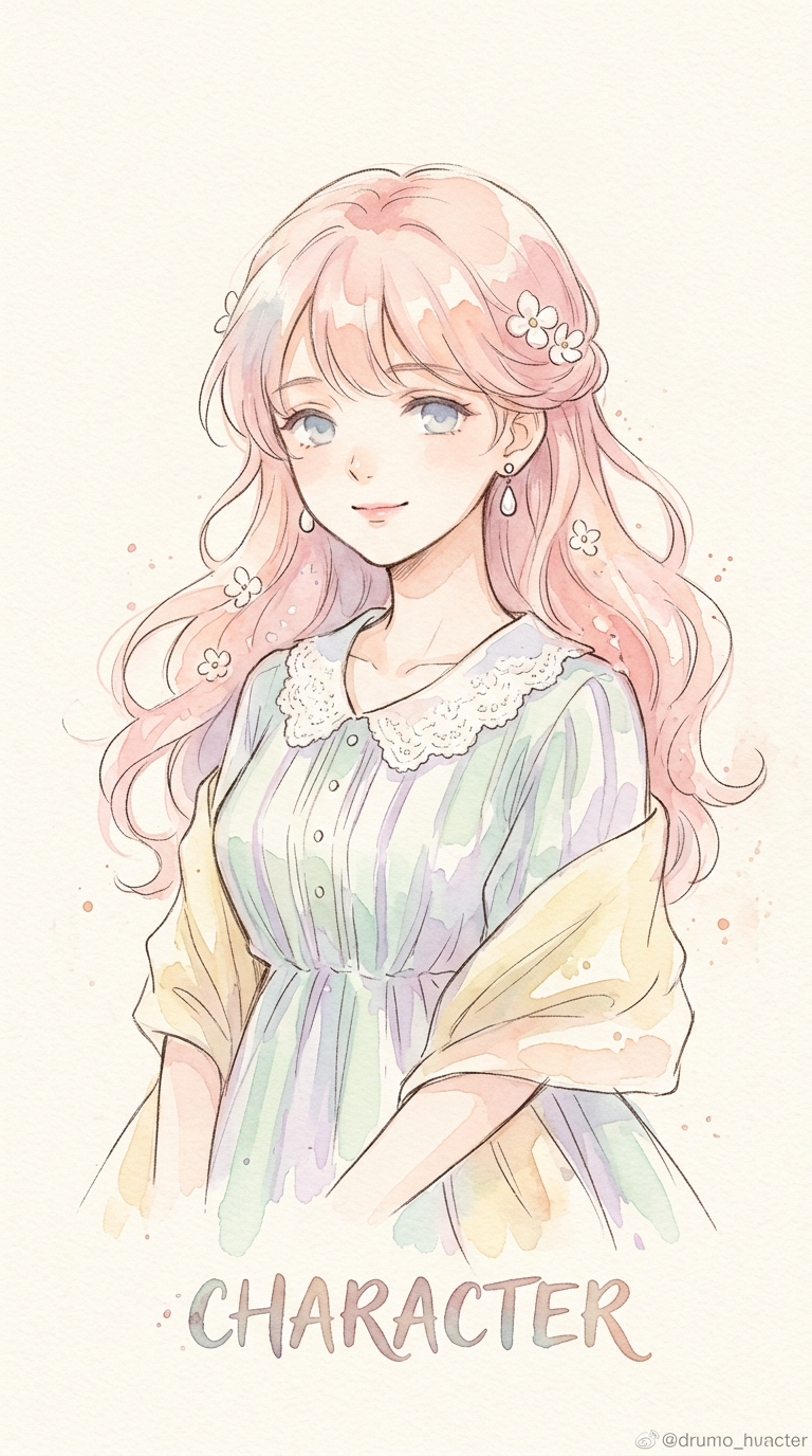 Watercolor Sprite — Visual Novel template