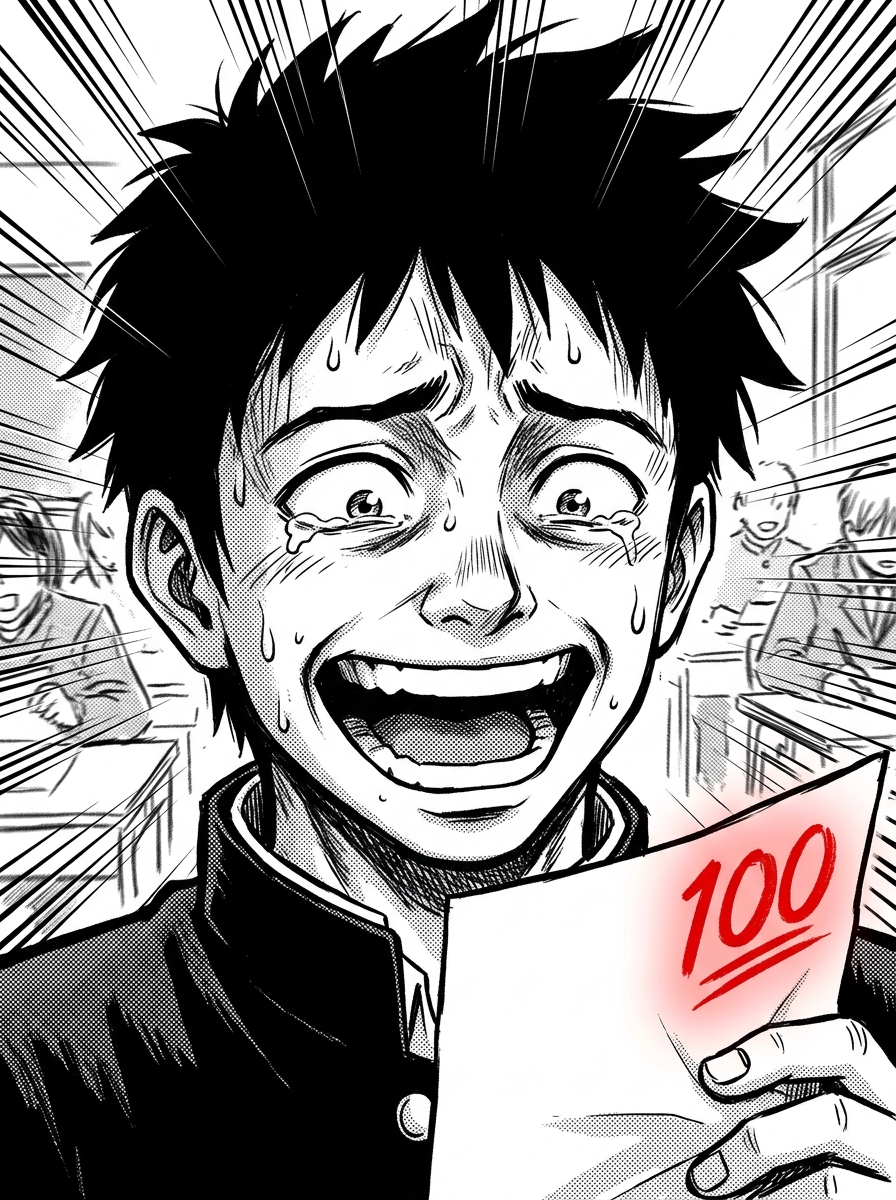 Manga Reaction Face — Comic Panels template