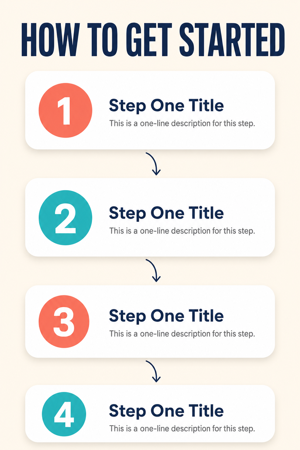 Step-by-Step Process — Infographics template