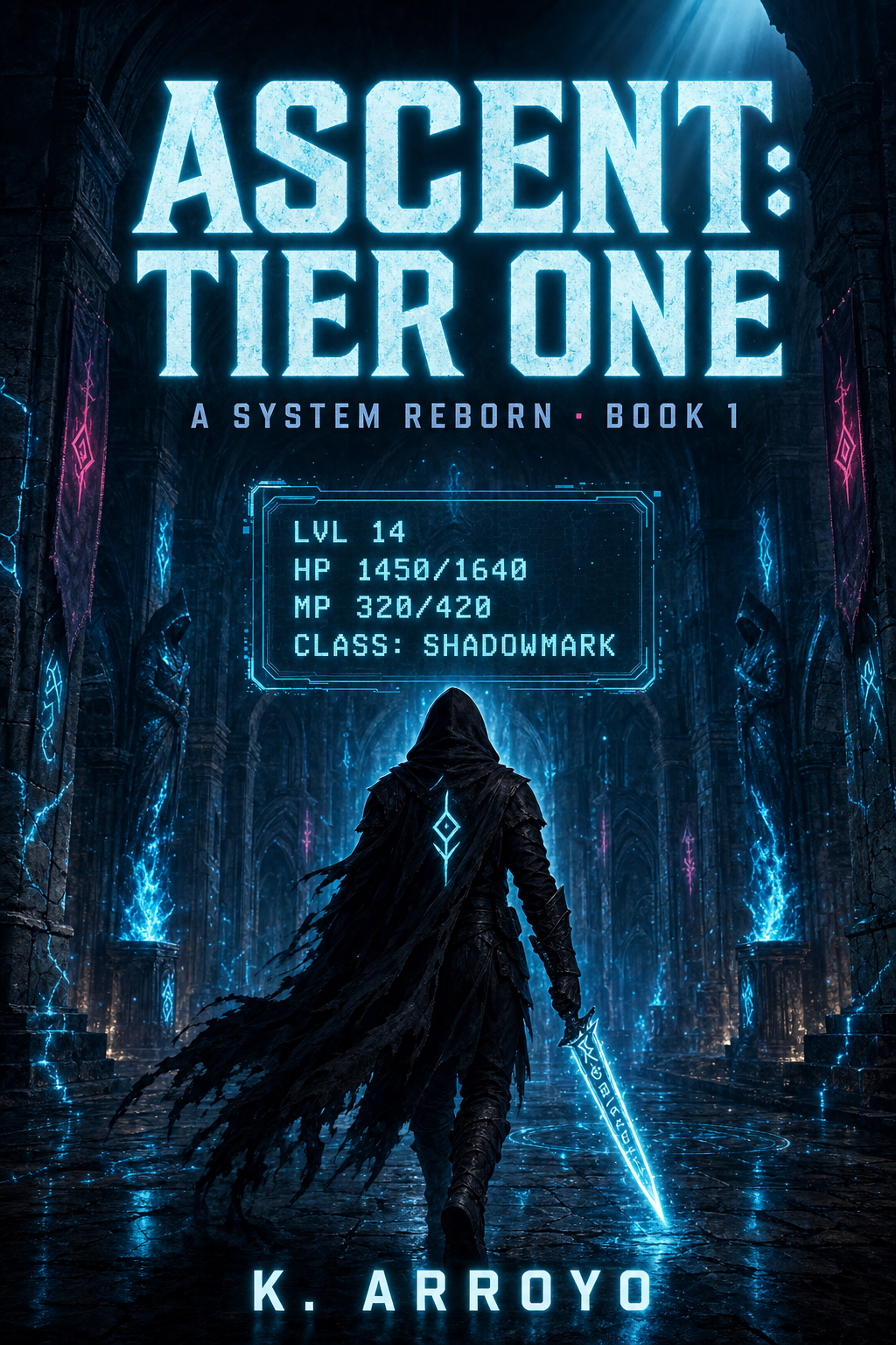 LitRPG — Stat Overlay — Book Covers template