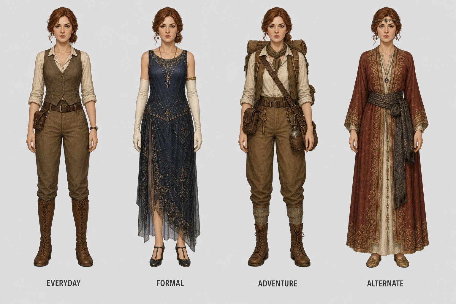 Costume Variations — Character References template
