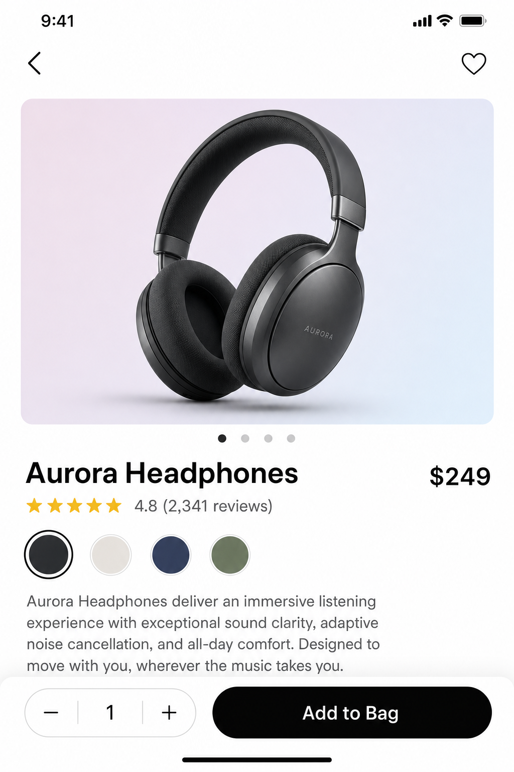 Product Detail — iPhone Apps UI template